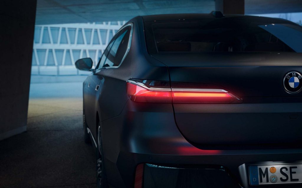 The exterior of the BMW 7 Electric Car