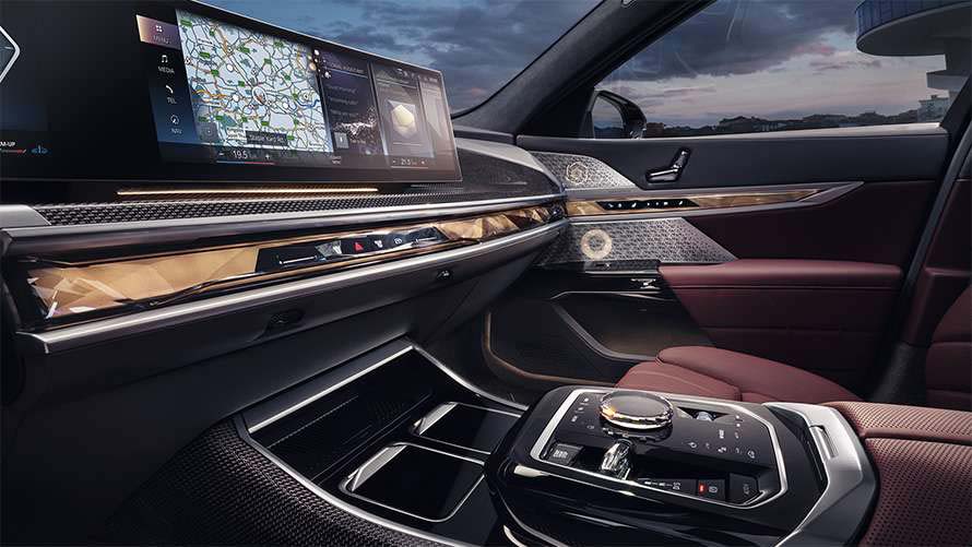 Interior of BMW 7